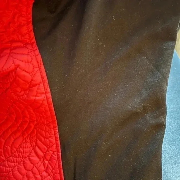 Dennis Basso Quilted Red and Black Vest 2X - Picture 3 of 5